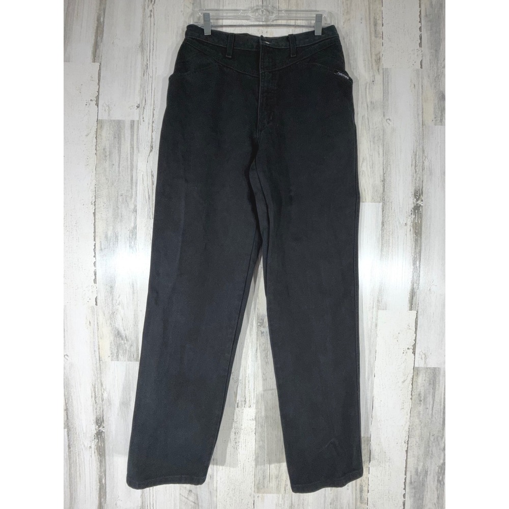 Rockies High Rise‎ Western Jeans Size 28x32.5 Black Wash Vintage Straight Leg